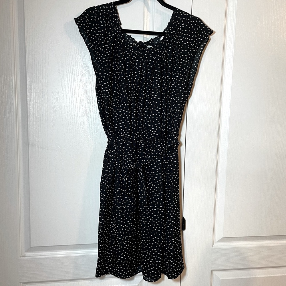LC Lauren Conrad Black Print Dress - XL